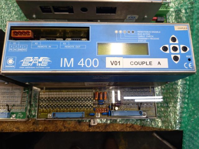 Naprawa modułu sterującego EAE IM 400 stosowanego w maszynach przemysłowych i poligraficznych. Diagnostyka oraz serwis elektroniki przemysłowej.